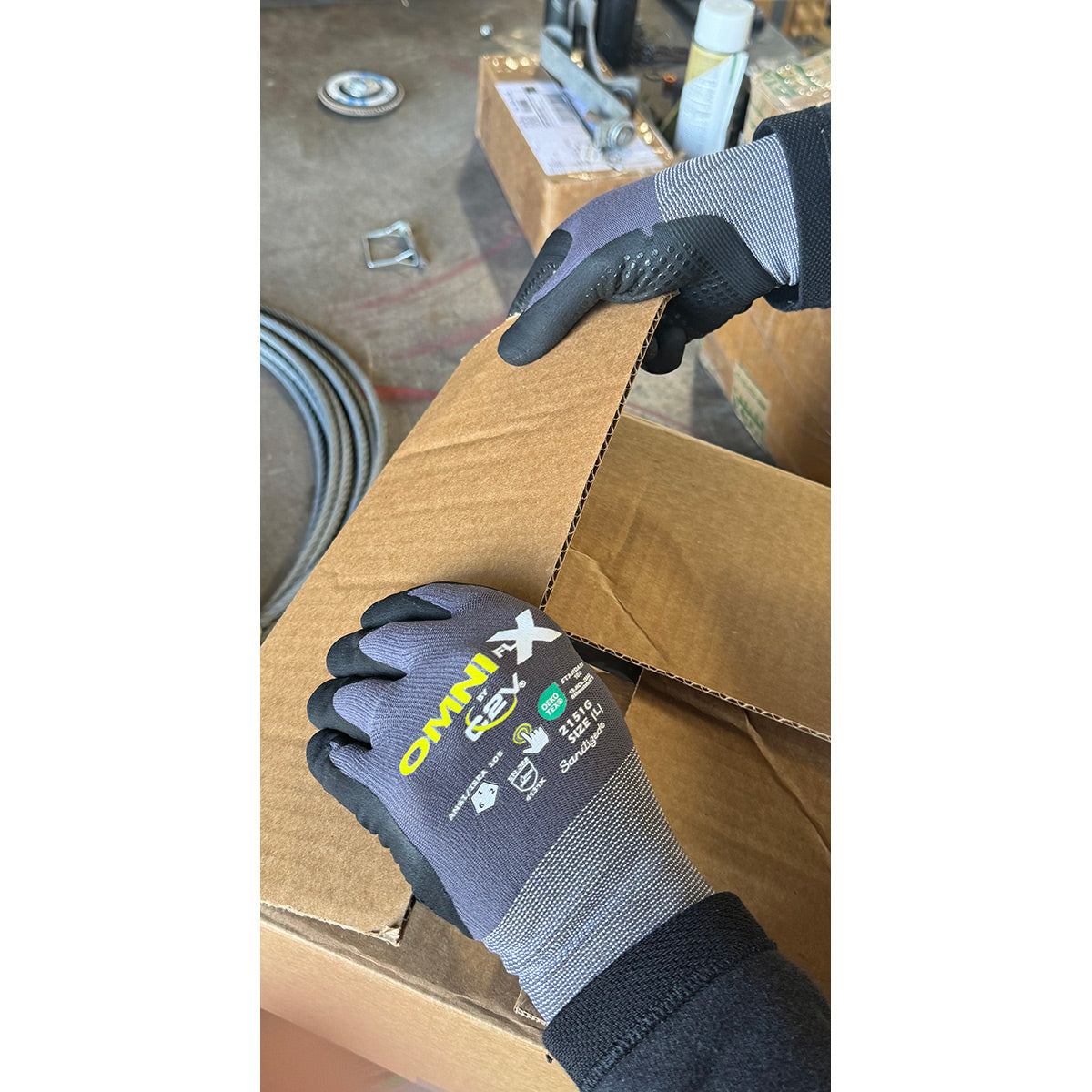 Nitrile Dotted Gloves - C2V - Nylon/Spandex Shell