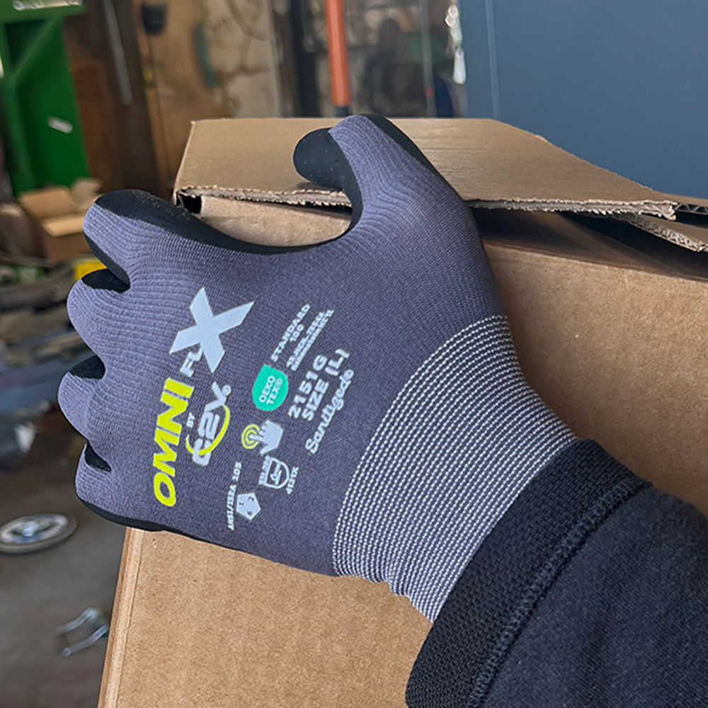 Nitrile Dotted Gloves - C2V - Nylon/Spandex Shell