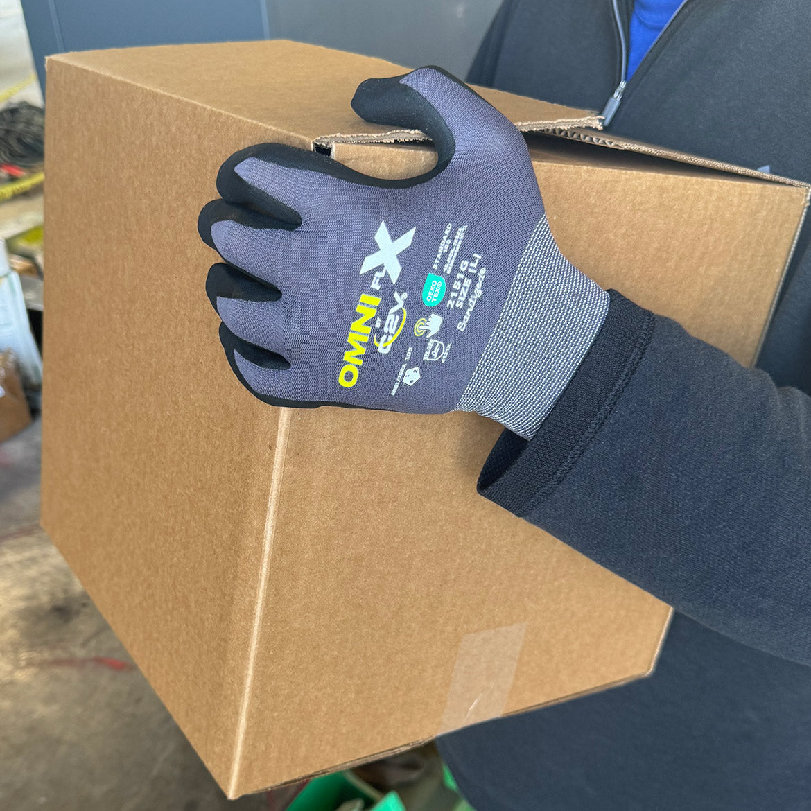 Nitrile Dotted Gloves - C2V - Nylon/Spandex Shell