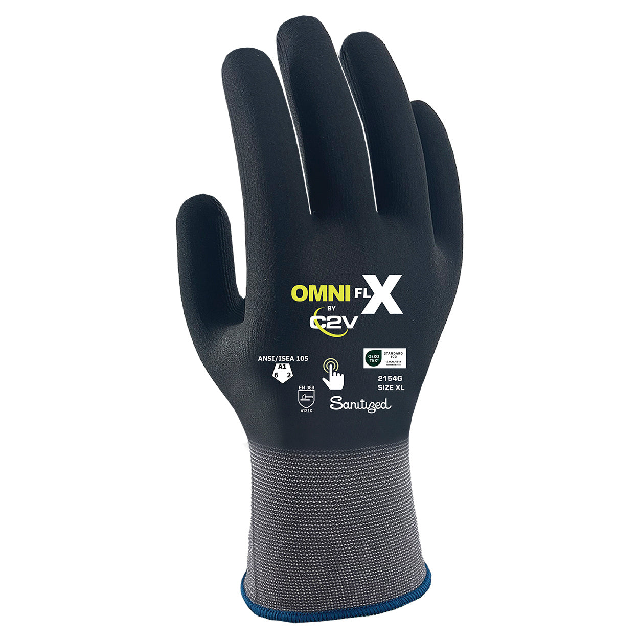 Full Nitrile Coated Gloves - C2V - Durable Touch Sensitivity