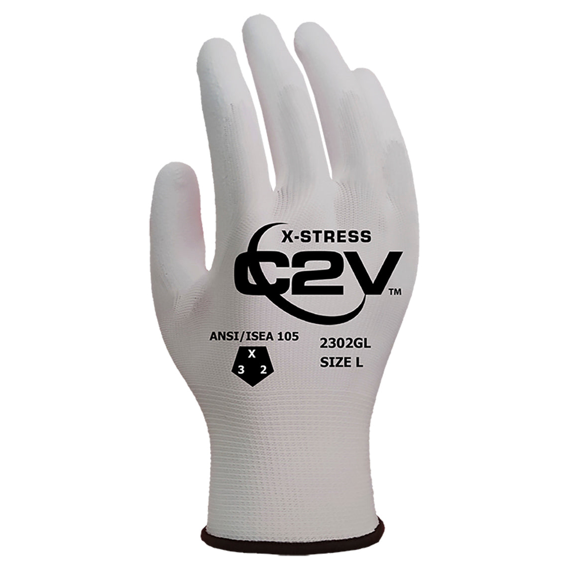 White String Knit Gloves - C2V - Durable Grip