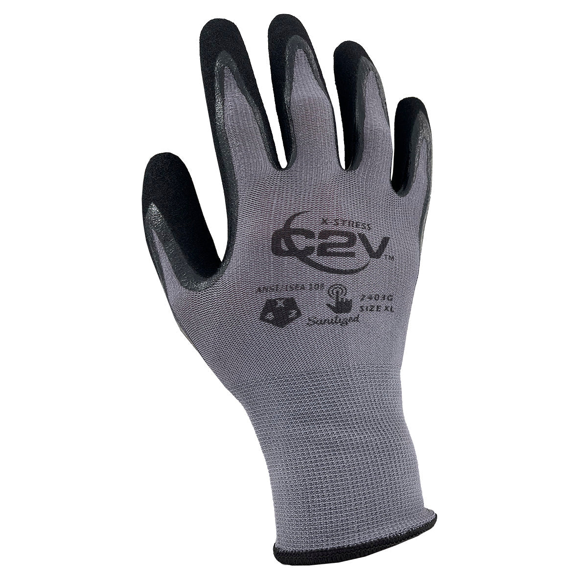 Sandy Nitrile Palm Coating Gloves - C2V - Durable Grip