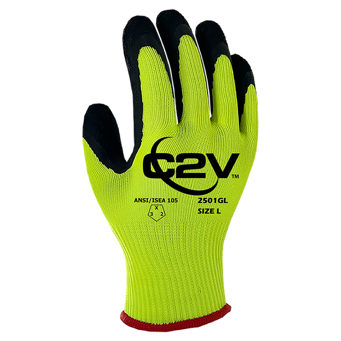 Latex Palm Coating Gloves - C2V - Durable Nylon Shell