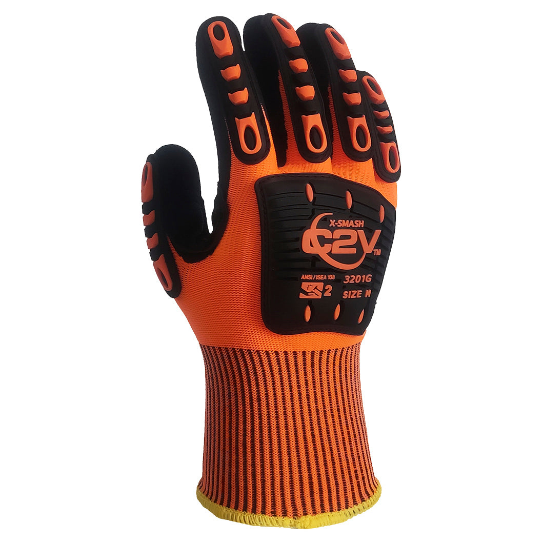 Sandy Nitrile Gloves - C2V - Impact Resistant