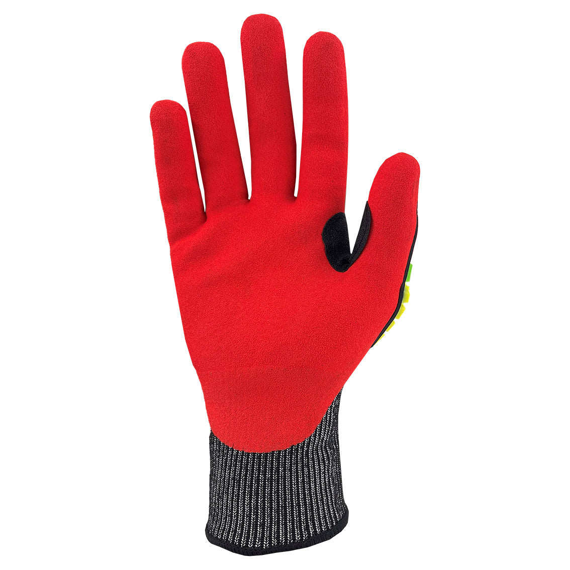 Red Sandy Nitrile Gloves - C2V - Impact Resistant