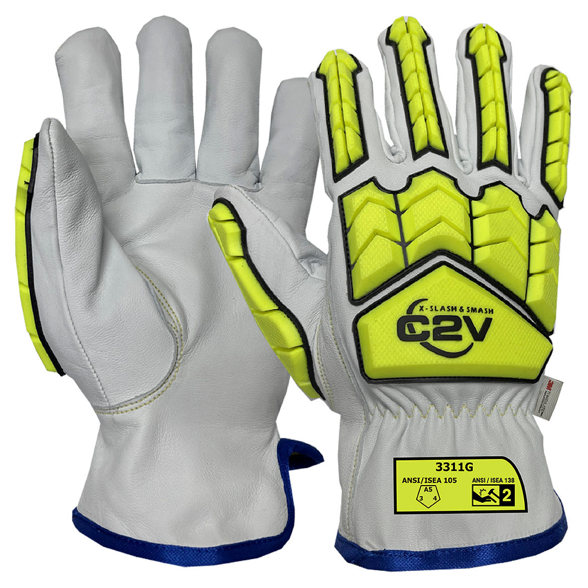 Impact Resistant Gloves - C2V - Insulated Goatskin