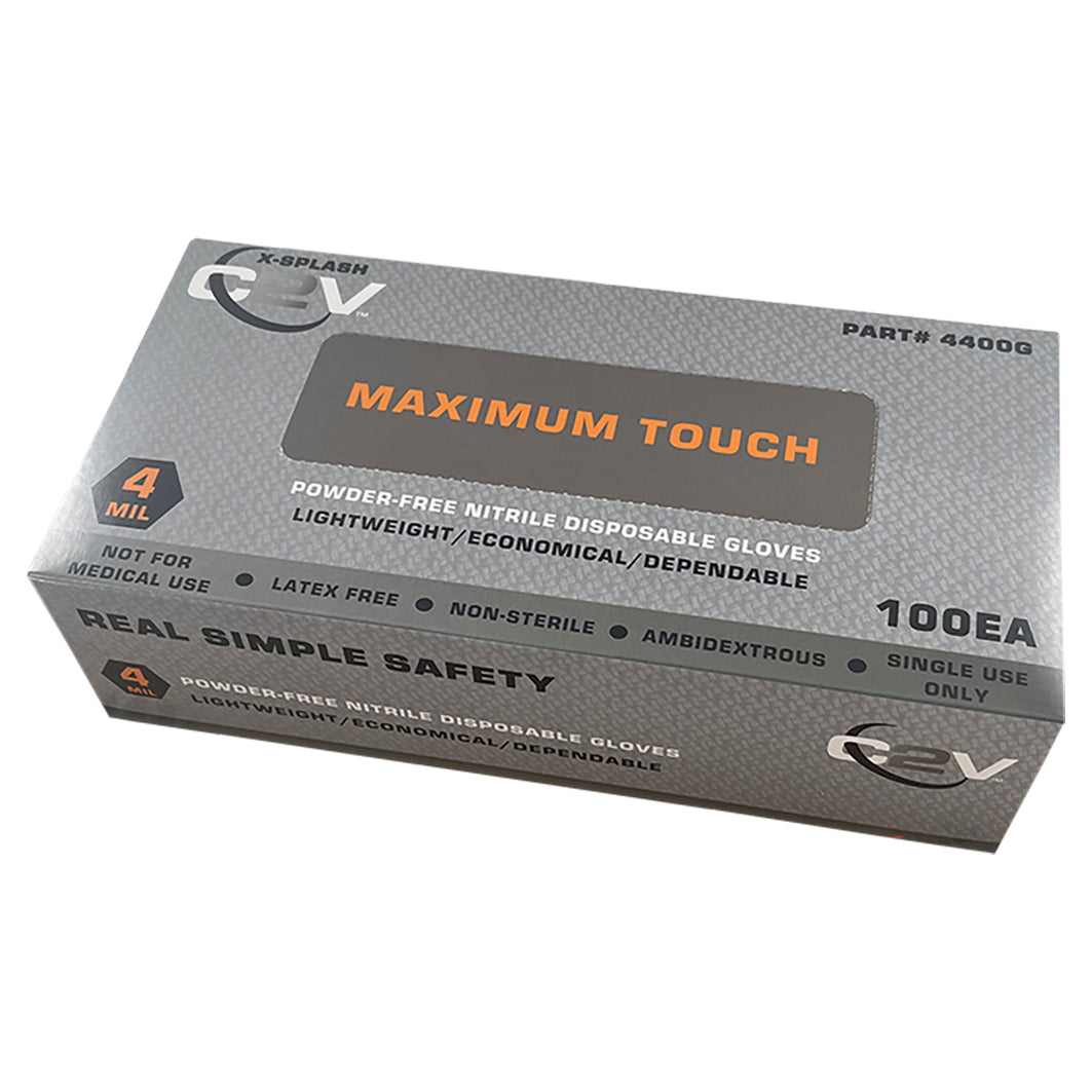 Blue Disposable Gloves - C2V - Powder-Free Comfort