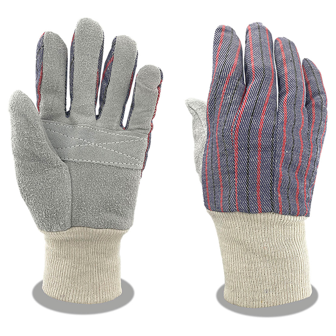 Split Leather Reinforced Palm Gloves - C2V - Durable Design