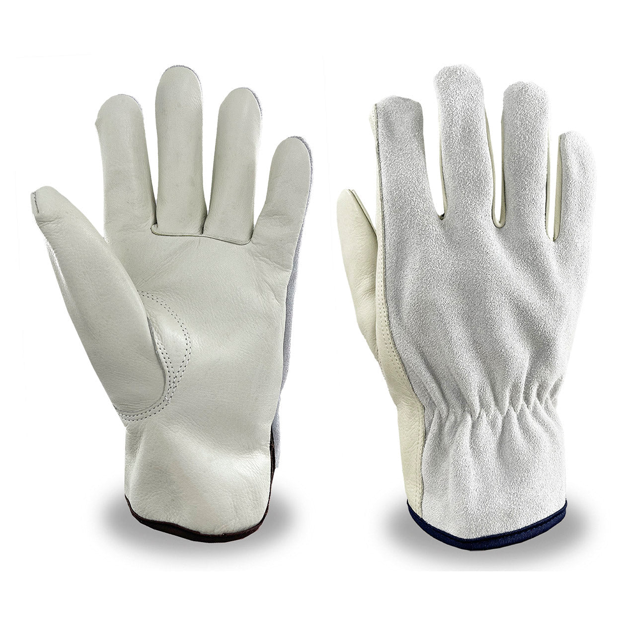 Split Cowhide Back Leather Gloves - C2V - Durable Design
