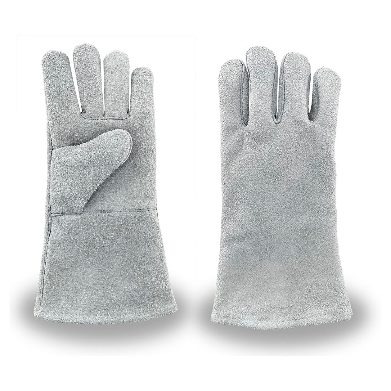 Gray Leather Gloves - C2V - Durable Welding Gear