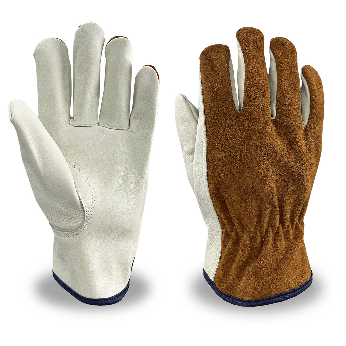 Split Cowhide Back Leather Gloves - C2V - Comfortable Fit