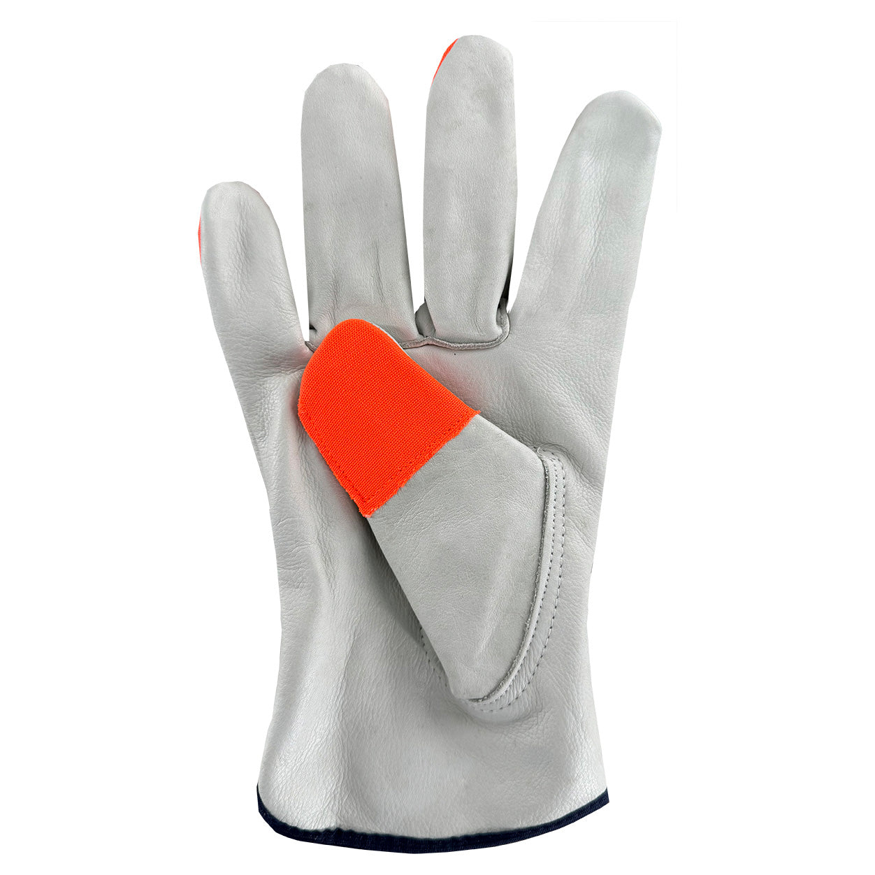 Hi-Vis Fingertips Leather Gloves - C2V - Comfortable Fit