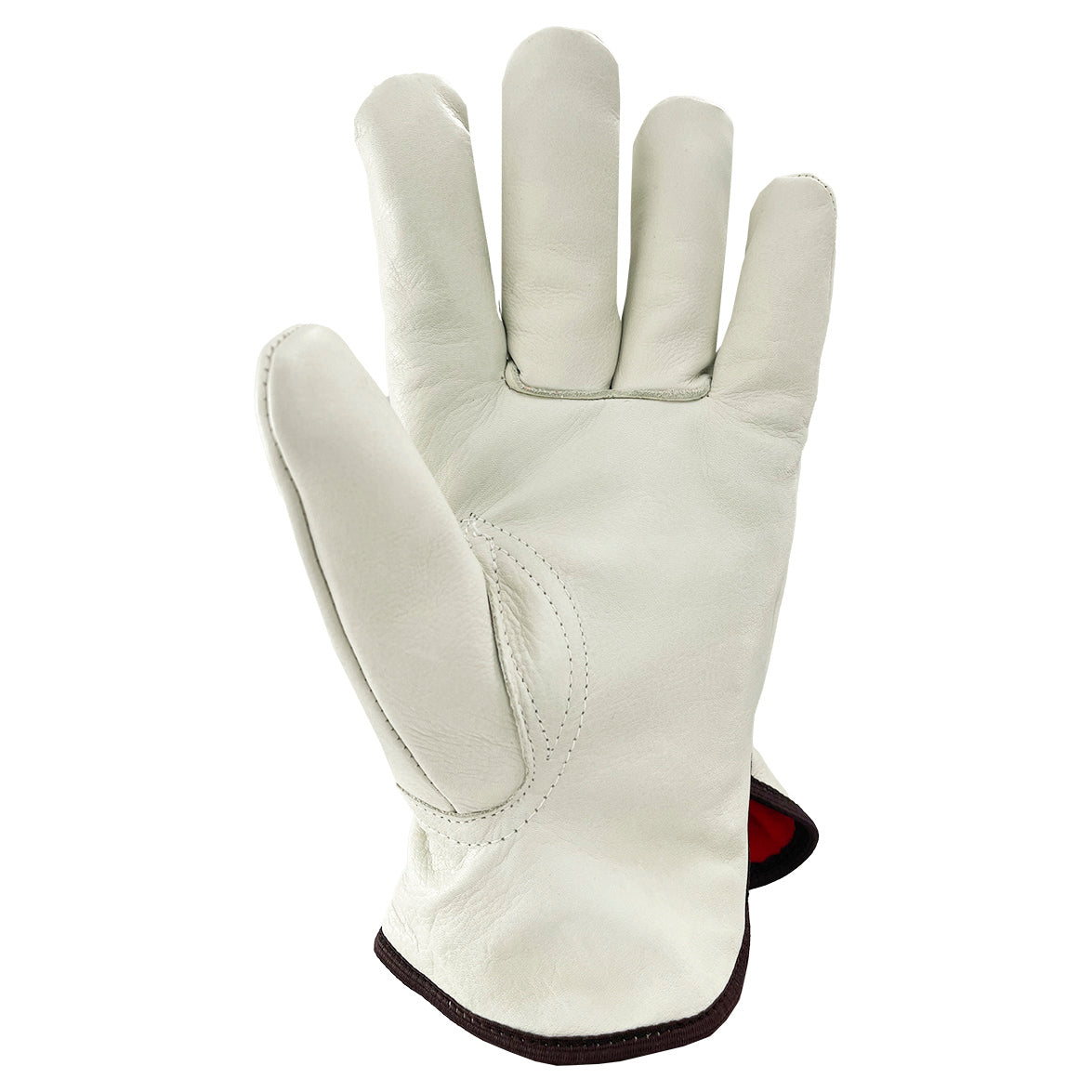 Fleece Lined Leather Gloves - C2V - Durable Insulation