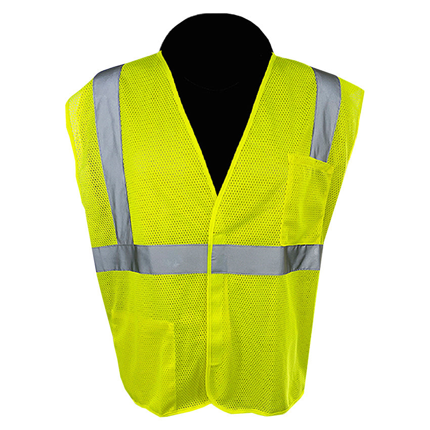 Yellow/Lime Safety Vest - C2V - Economy Mesh Design