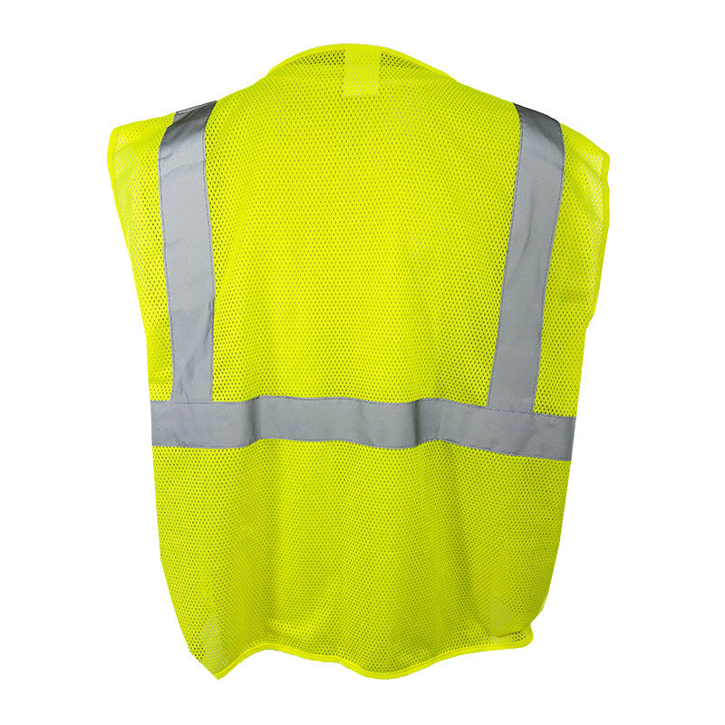 Yellow/Lime Safety Vest - C2V - Economy Mesh Design