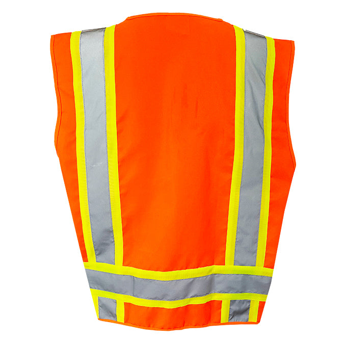 Yellow/Lime Safety Vest - C2V - Lightweight Polyester