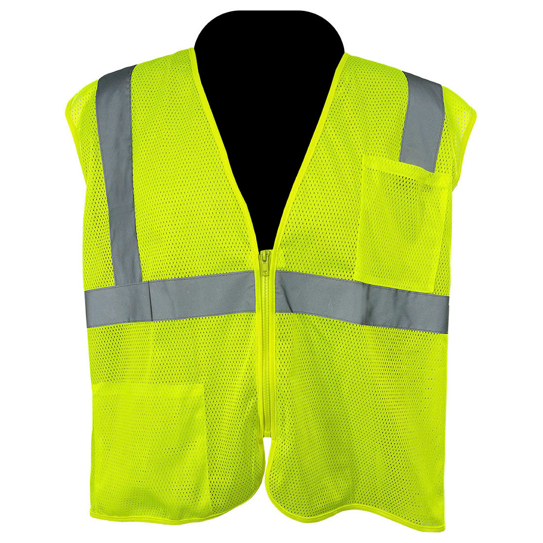 Yellow/Lime Safety Vest - C2V - Self Extinguishing