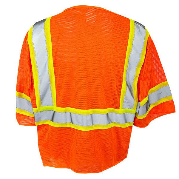 Yellow/Lime Safety Vests - C2V - Two-Tone Mesh
