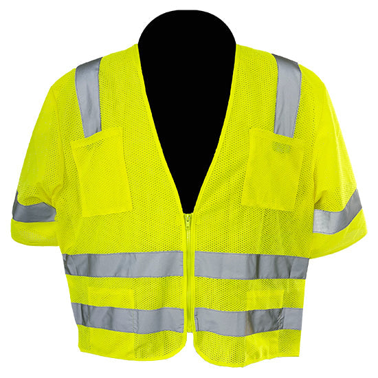 Yellow/Lime Safety Vest - C2V - High Visibility