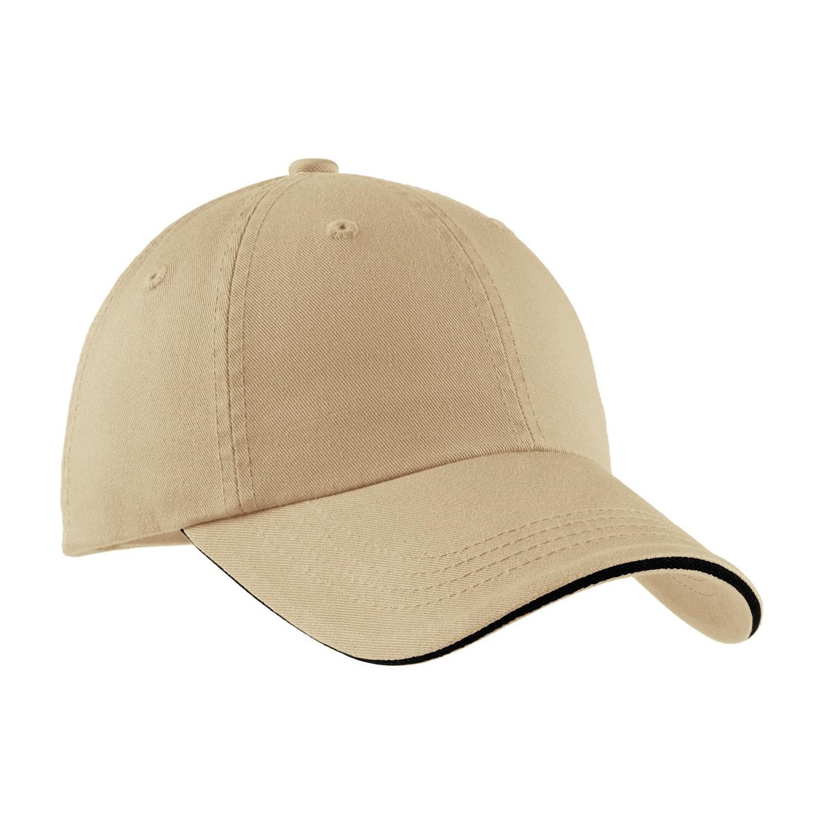 Black/White Ball Caps - Port Authority - Soft Cotton