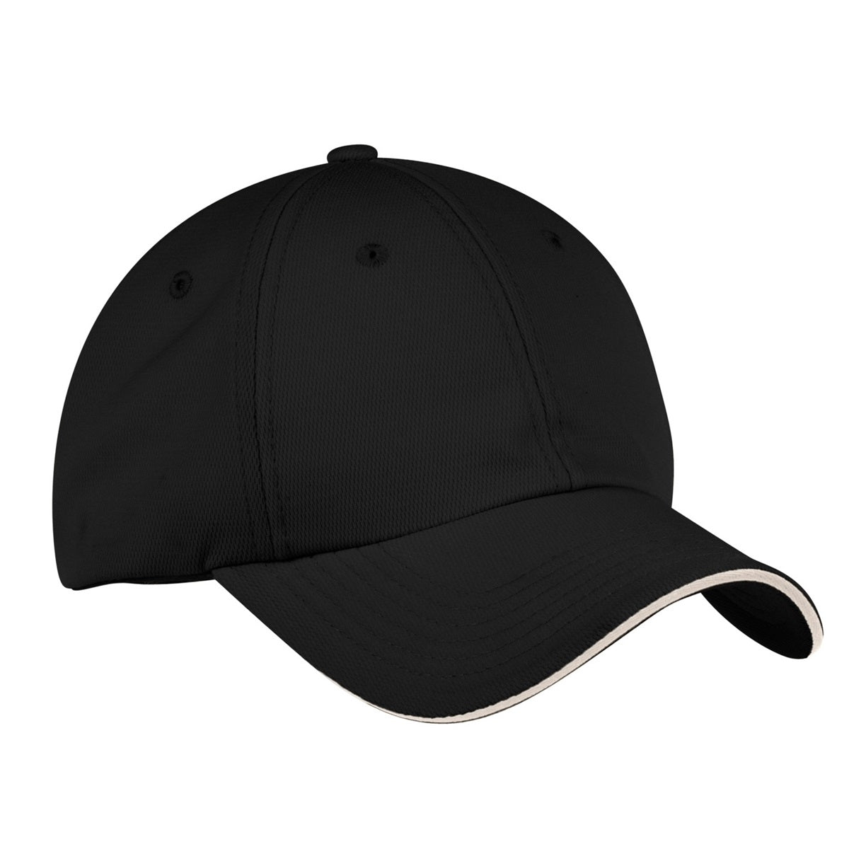 Black/Stone Ball Caps - Port Authority - Quick-Drying