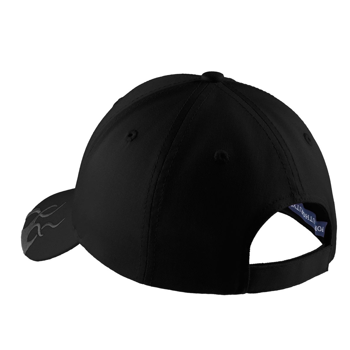 Black/Charcoal Ball Caps - Port Authority - Stylish Cotton