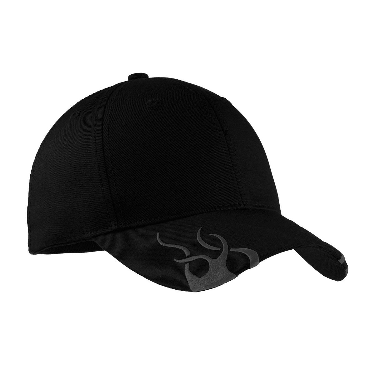 Black/Charcoal Ball Caps - Port Authority - Stylish Cotton