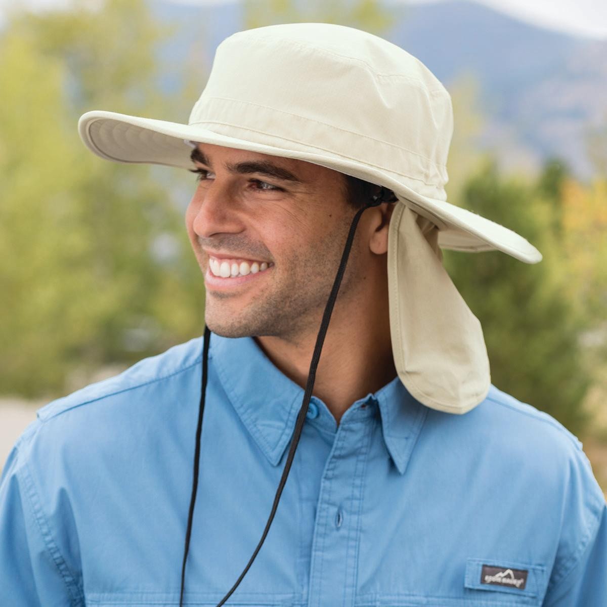 Coffee Cream Safari Hat - Port Authority - Moisture Wicking