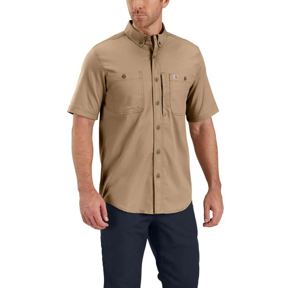 Black Button Up Shirt - Carhartt - Rugged Flex Design