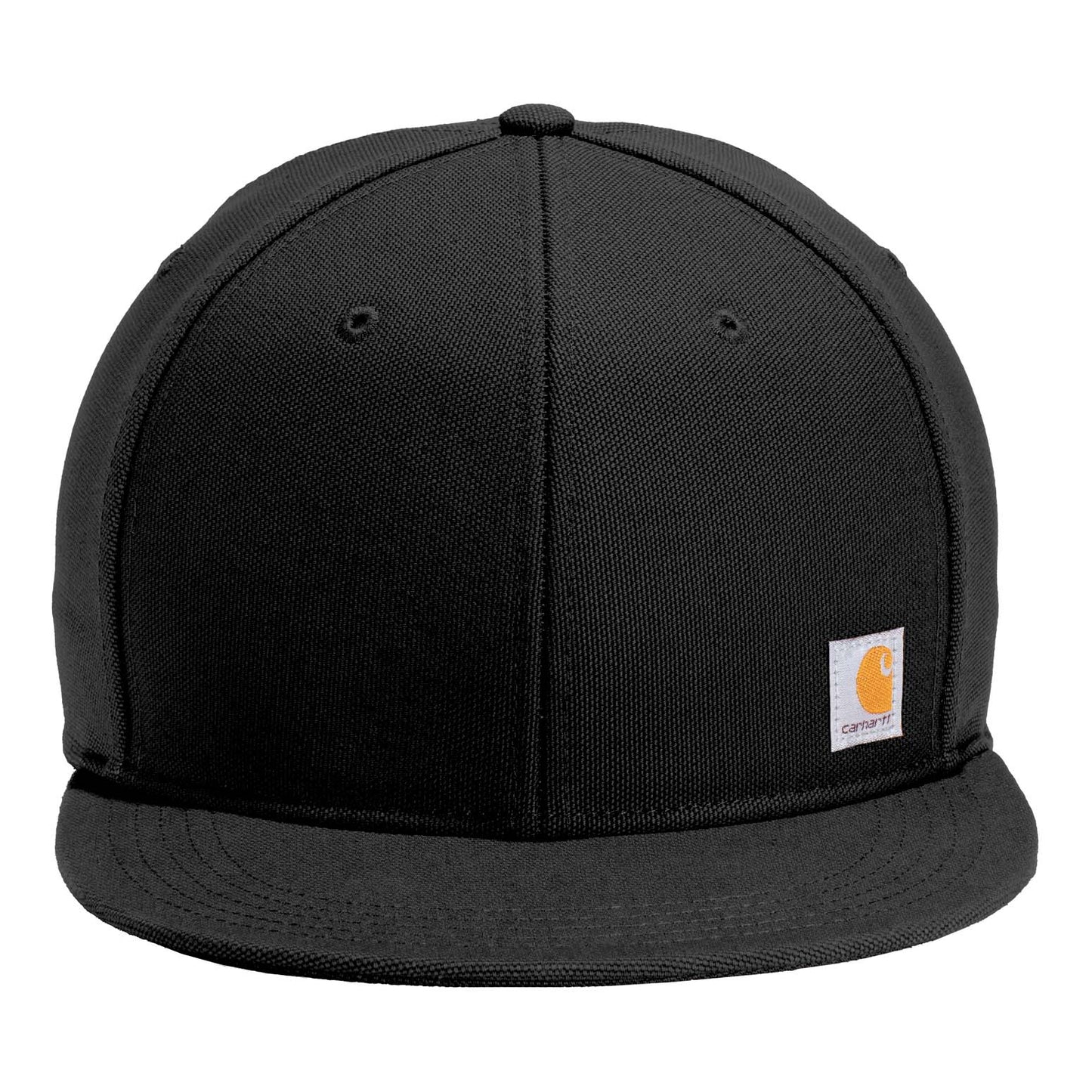 Black Flat Brim Hat - Carhartt - Durable Cotton Design