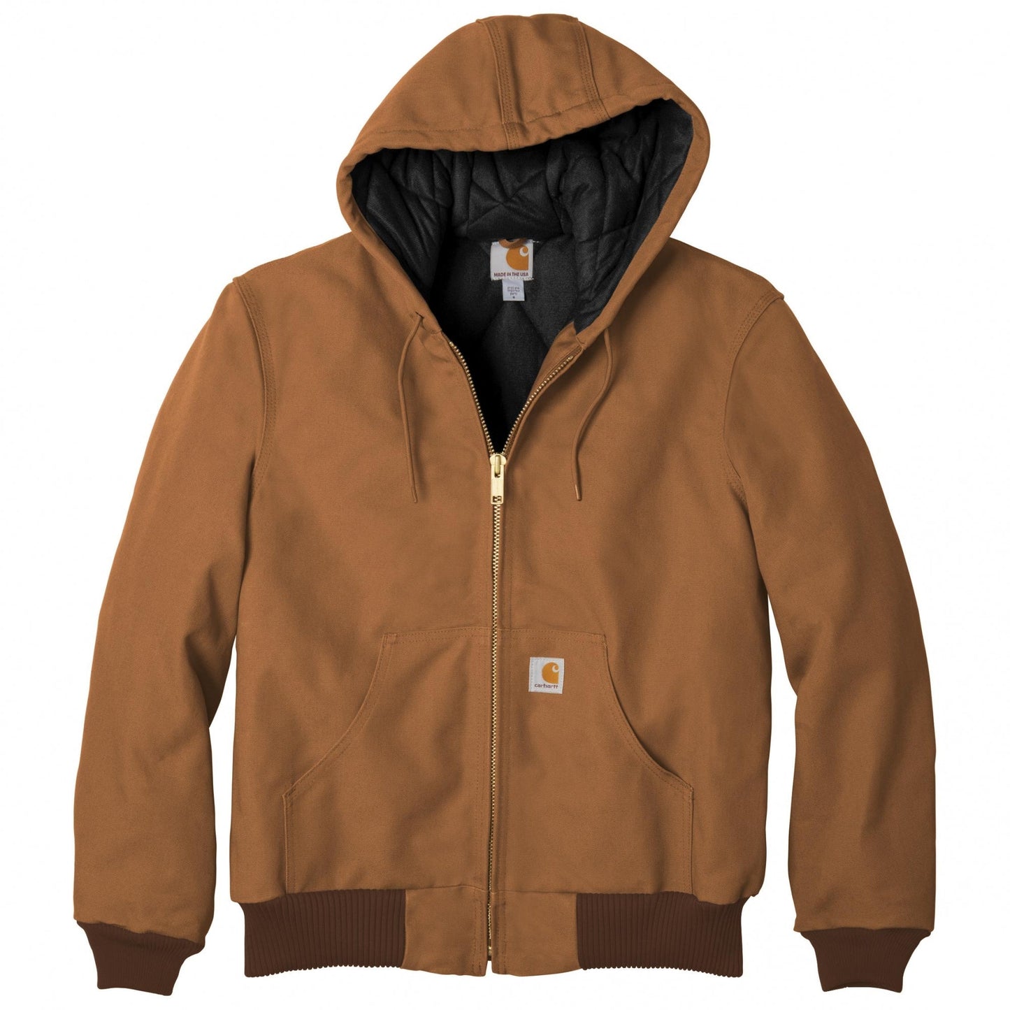 Black Jackets | Carhartt | Warm Quilted Duck Active - Carhartt - Durable Gear