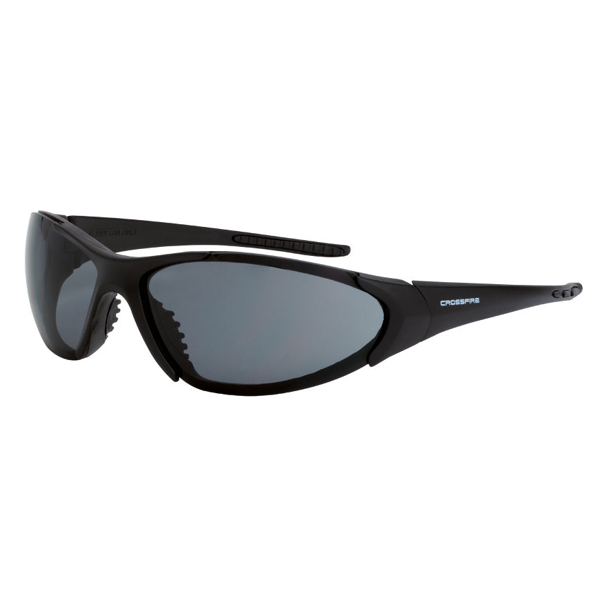 Brown Lens Glasses - CrossFire - Matte Black Frame