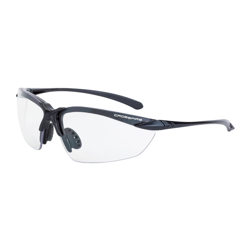 Smoke Bifocal Lens Glasses - CrossFire - Matte Black Frame