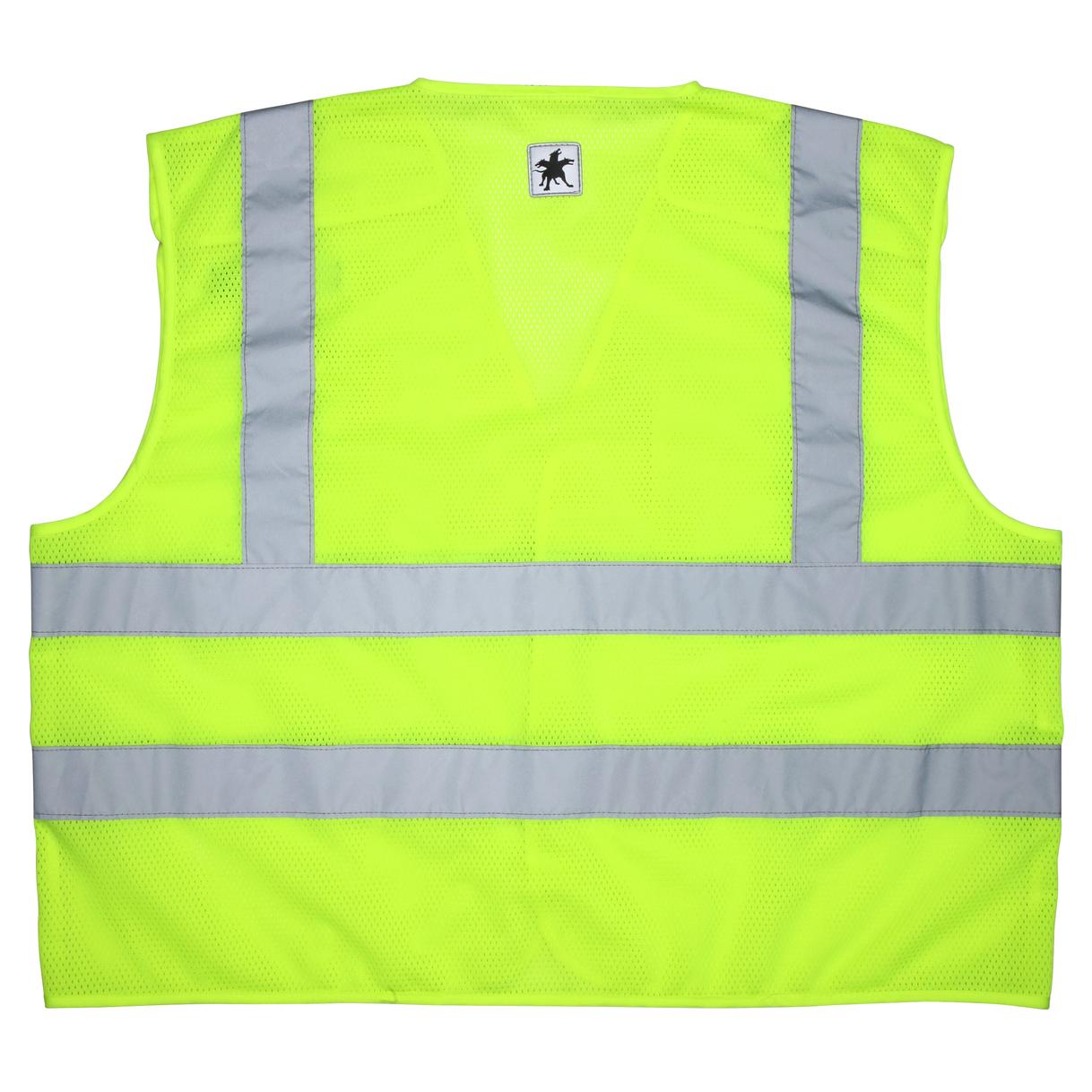 Yellow/Lime Safety Vest - MCR Safety - Reflective Mesh