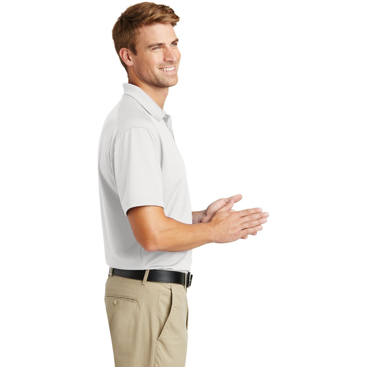 Black Polo Shirt - Cornerstone - Lightweight Fabric