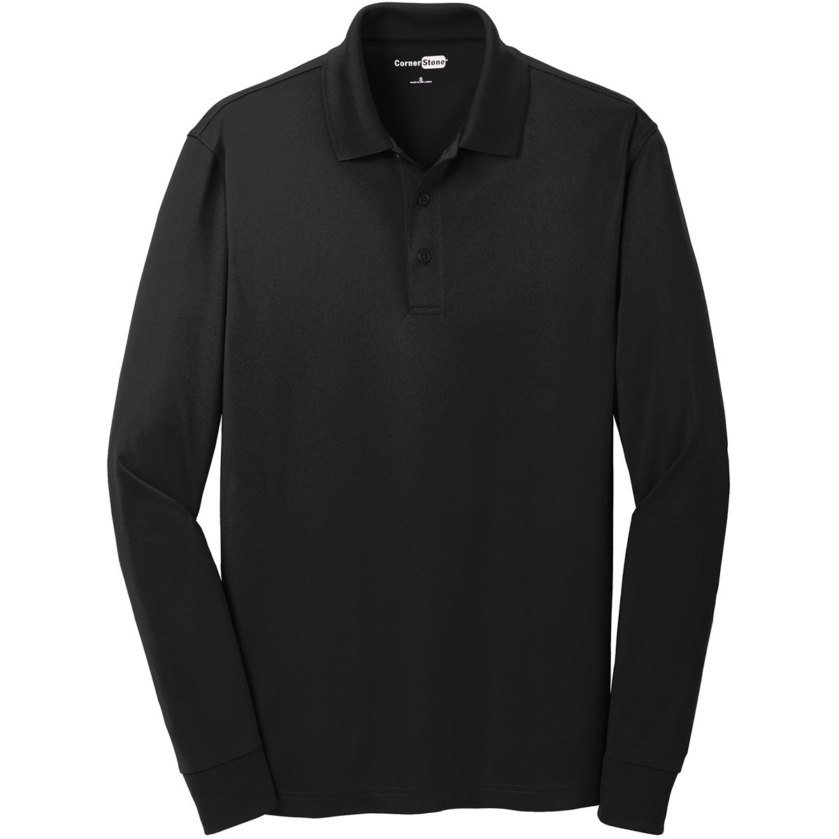 Black Polo Shirt - Cornerstone - Snag-Proof Fabric