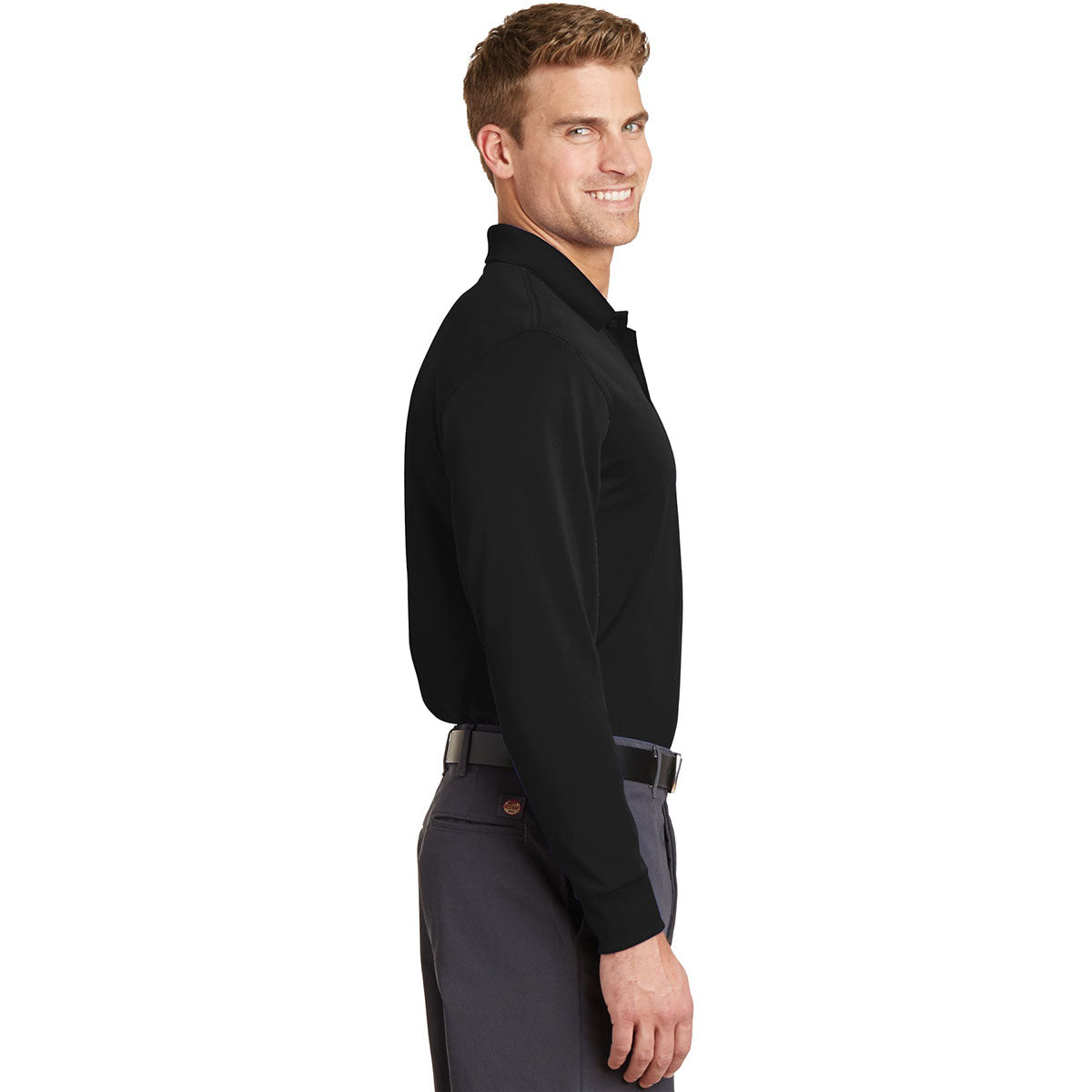 Black Polo Shirt - Cornerstone - Snag-Proof Fabric