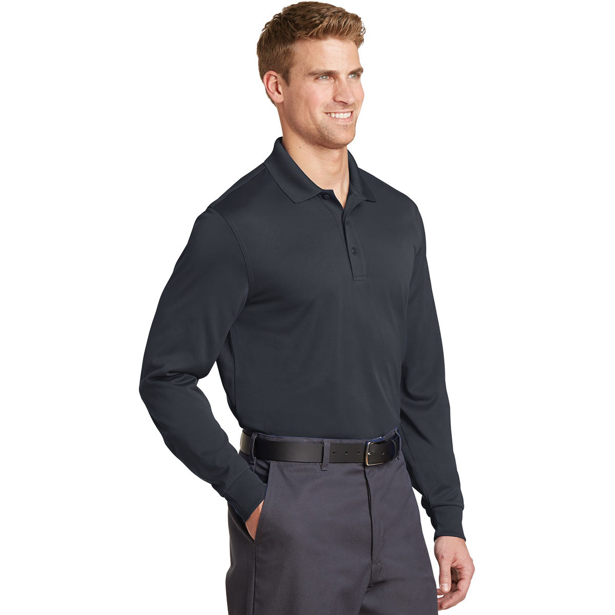 Black Polo Shirt - Cornerstone - Snag-Proof Fabric