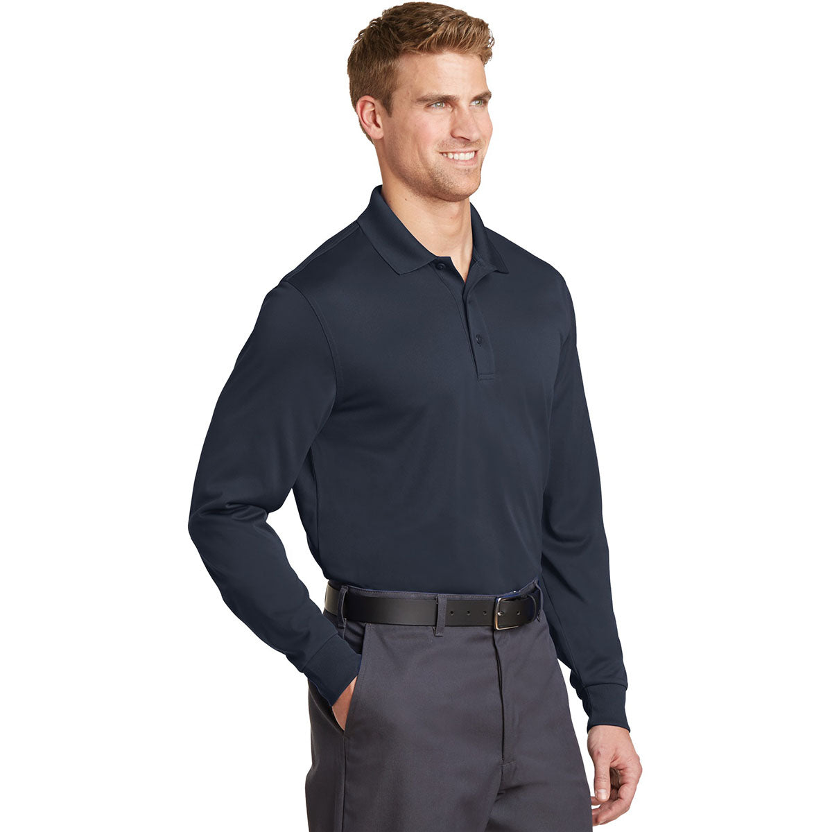 Black Polo Shirt - Cornerstone - Snag-Proof Fabric