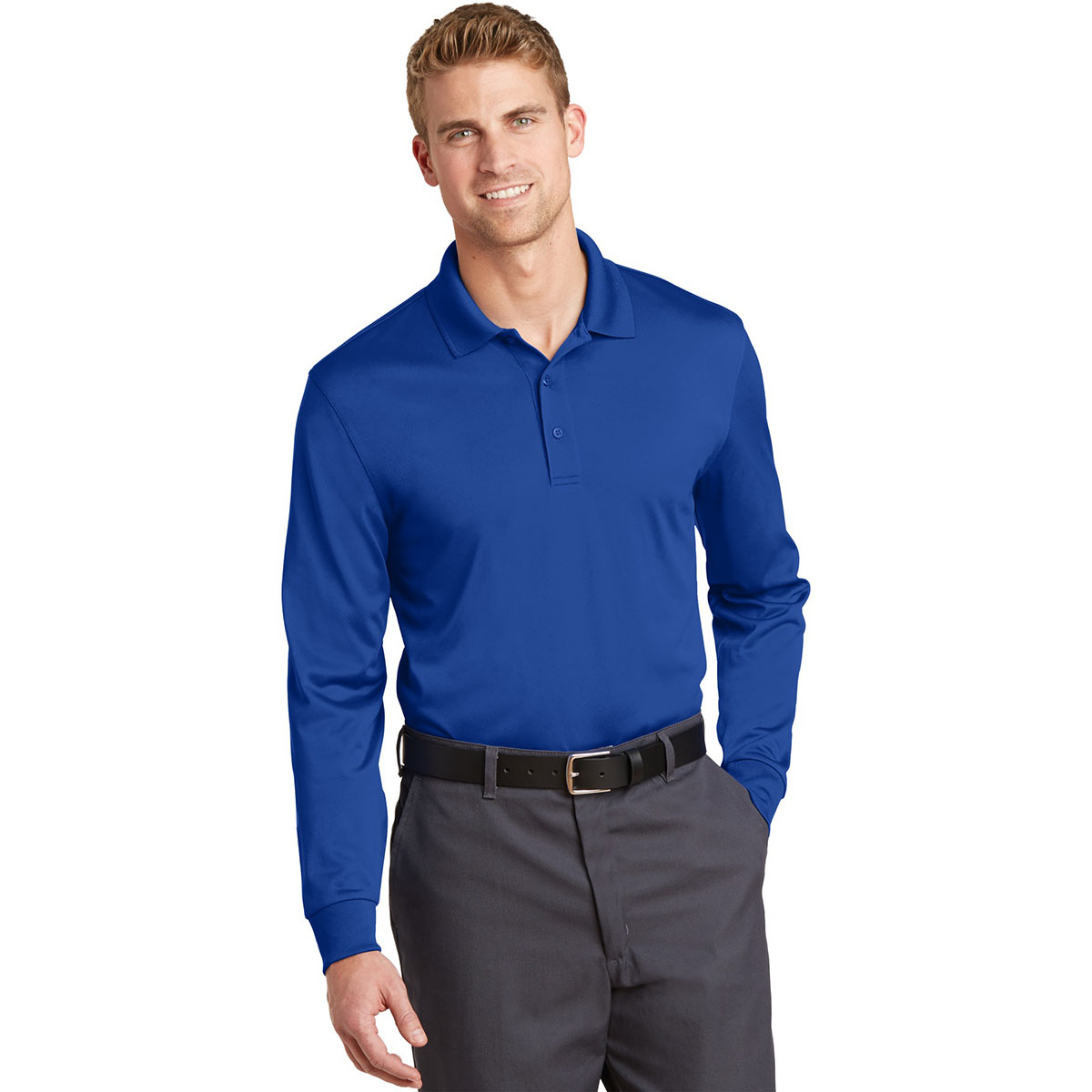 Black Polo Shirt - Cornerstone - Snag-Proof Fabric
