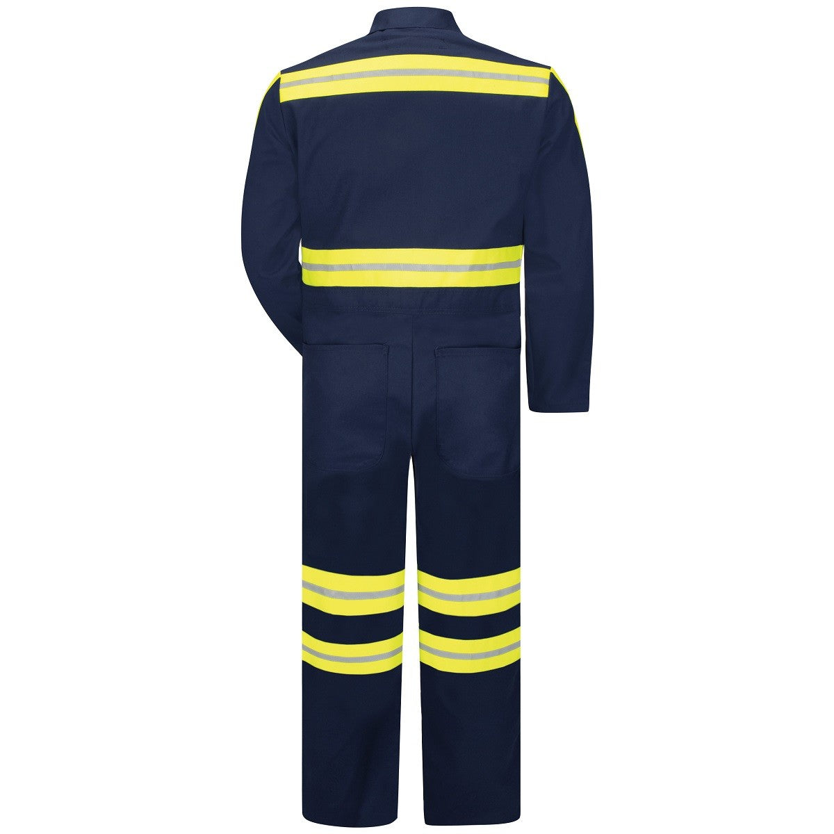 Navy Coveralls - Red Kap - Enhanced Visibility Action Back