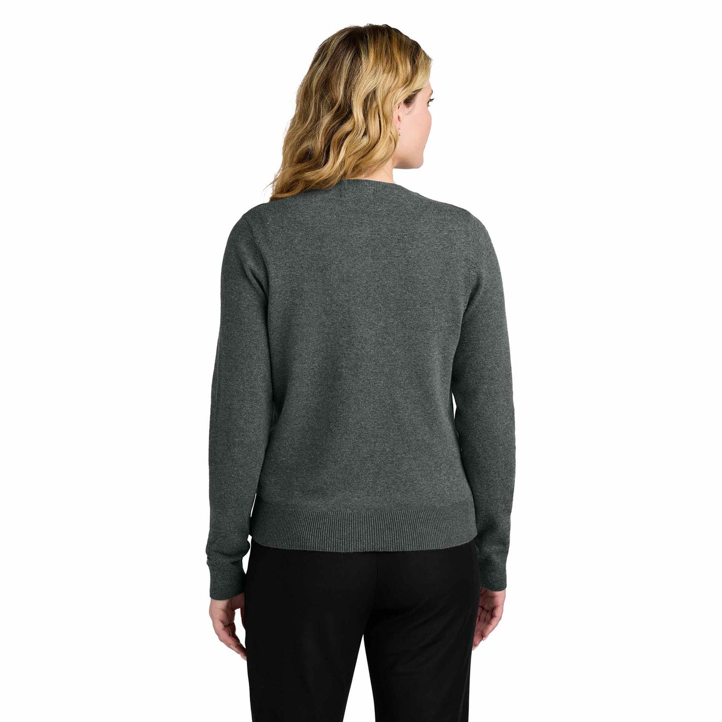 Charcoal Heather Cardigans - Port Authority - Stylish Look