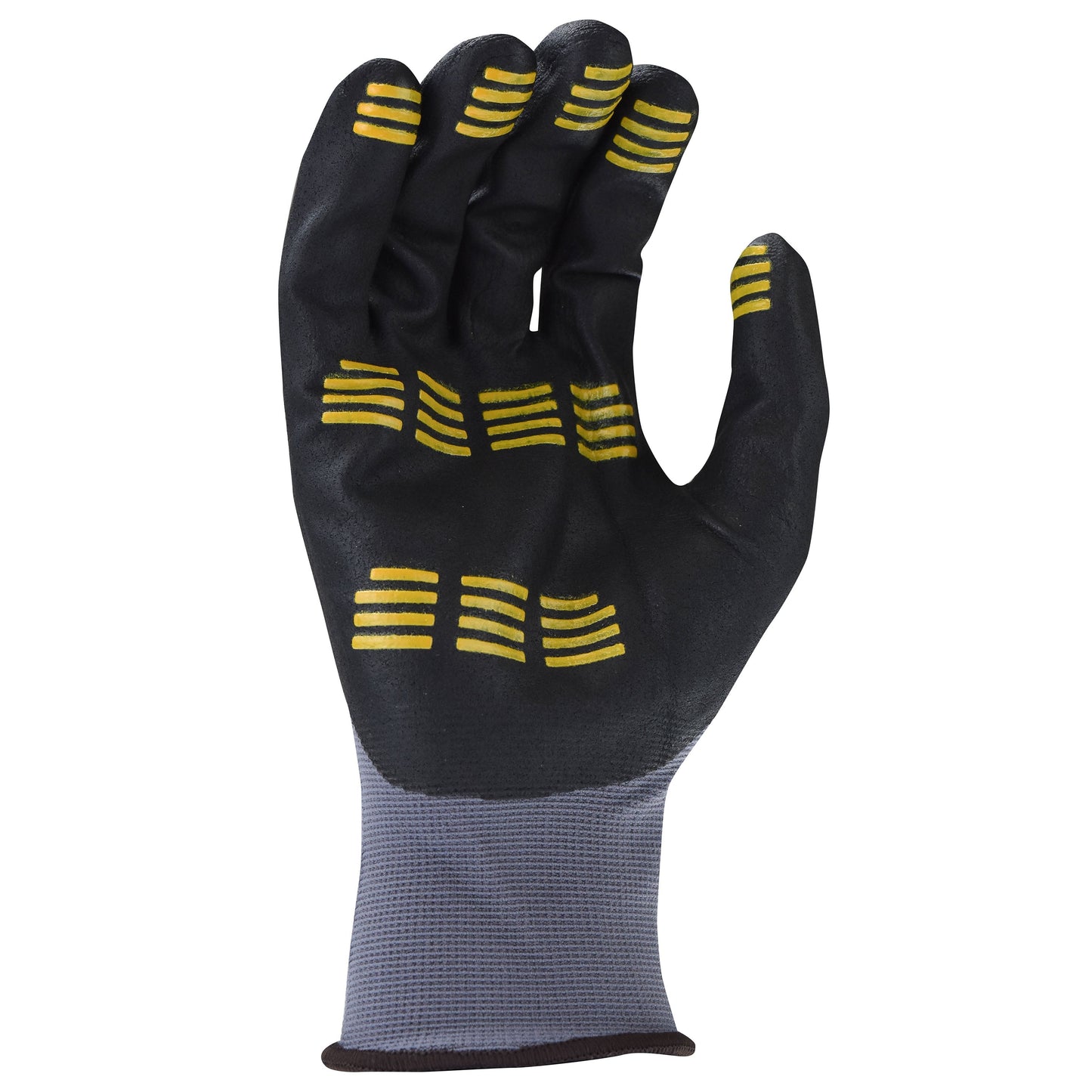 Gray String Knit Gloves - DeWalt - Tread Grip Design