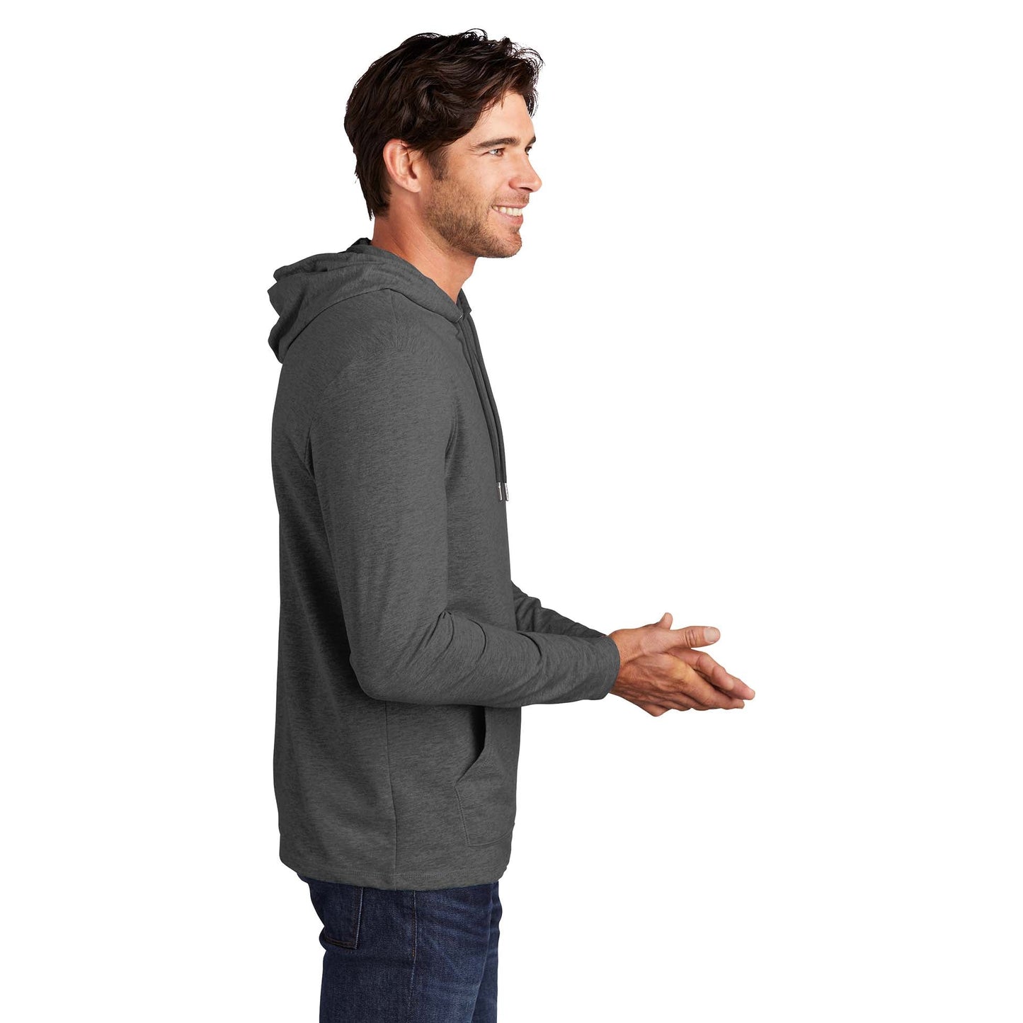 Black Cozy Hoodie - District - French Terry Material
