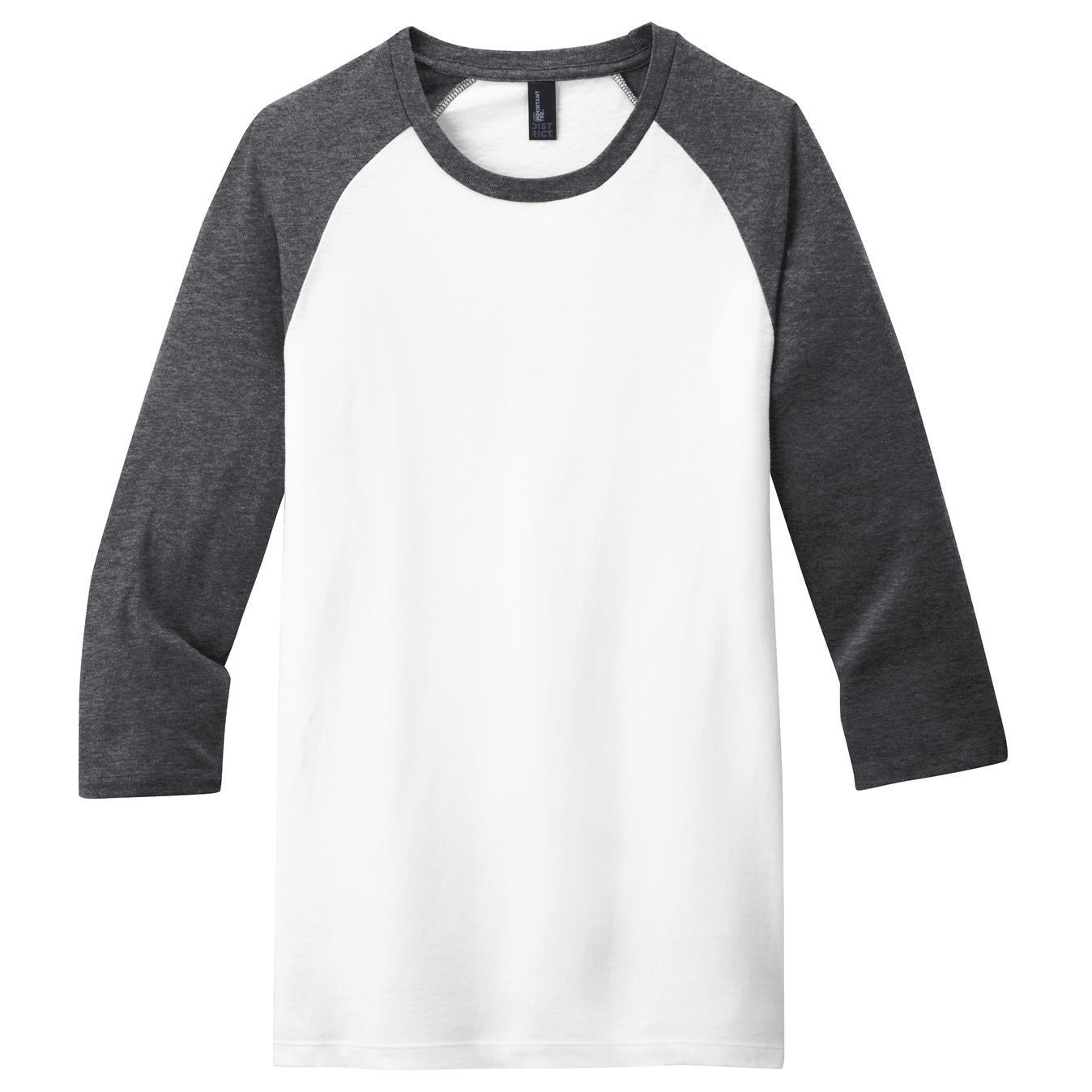 Black/White T-Shirts - District - Soft Cotton