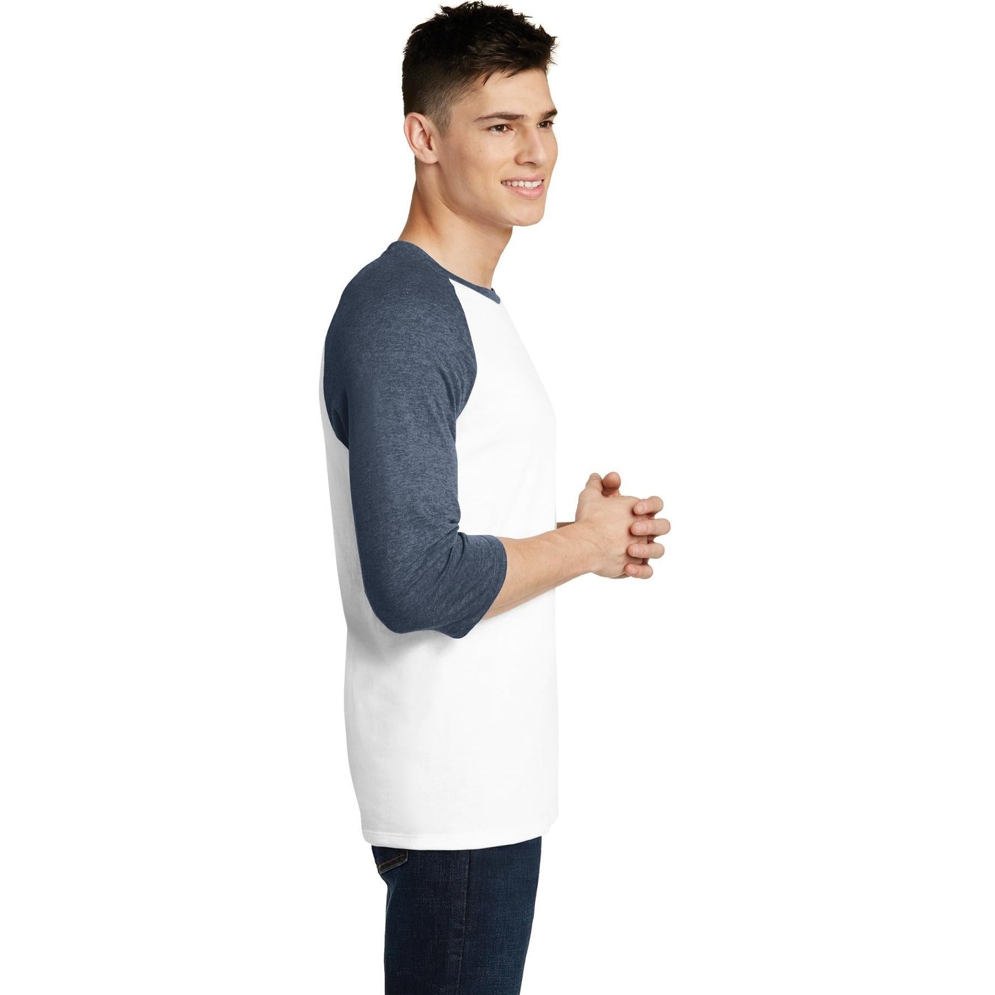 Black/White T-Shirts - District - Soft Cotton