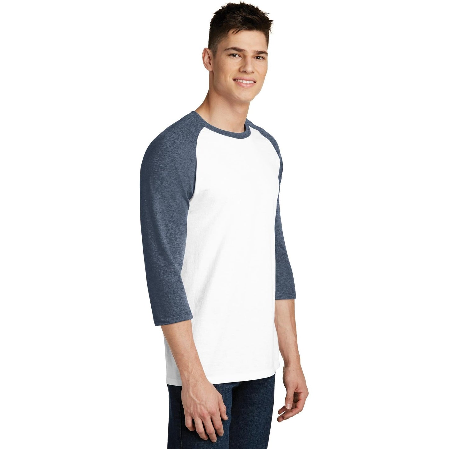 Black/White T-Shirts - District - Soft Cotton