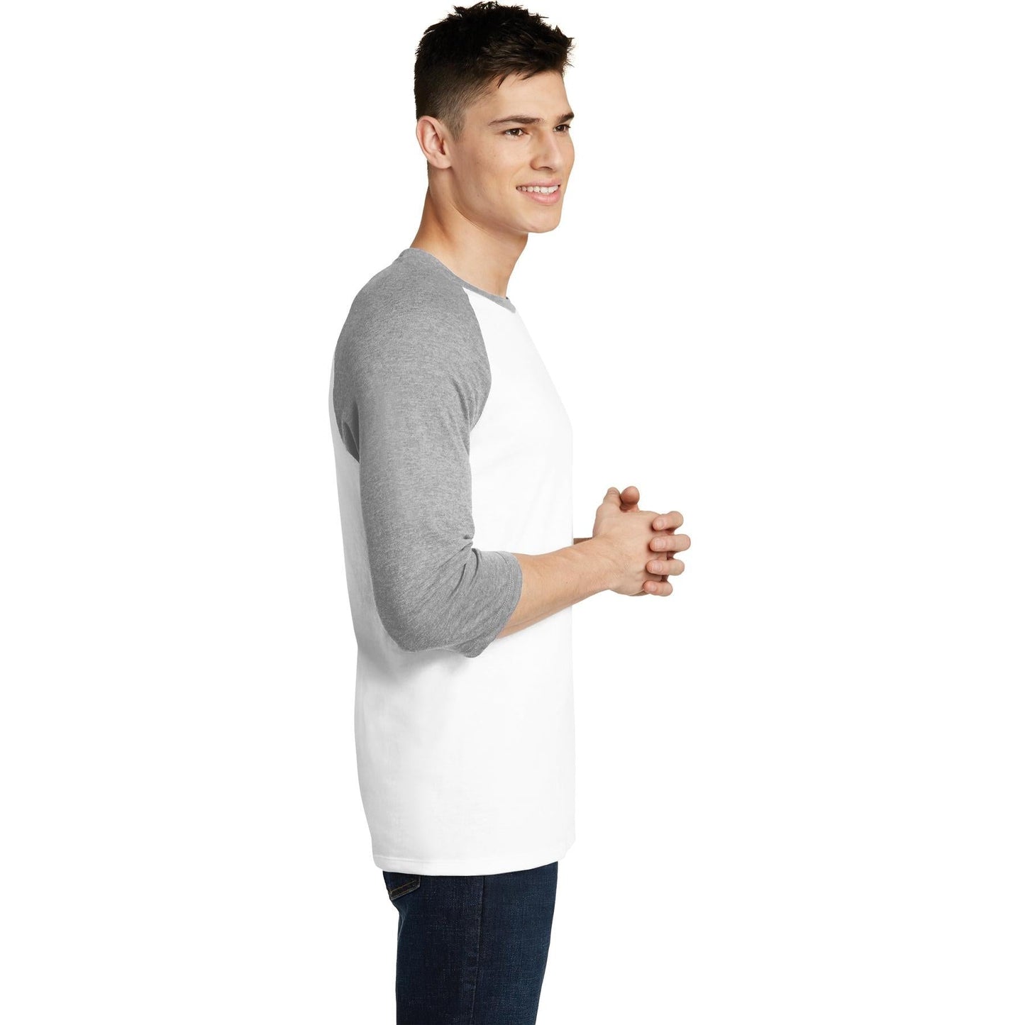 Black/White T-Shirts - District - Soft Cotton