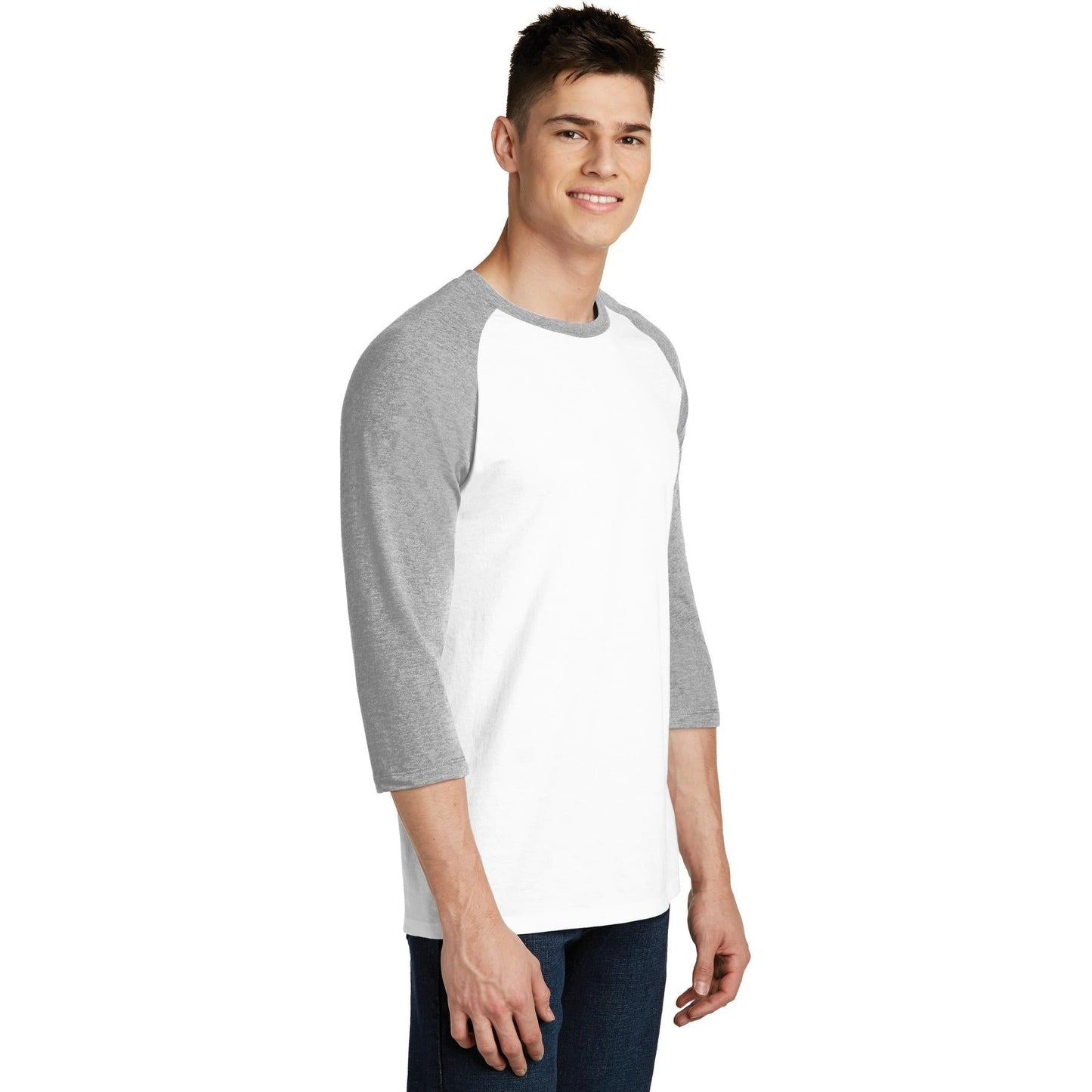 Black/White T-Shirts - District - Soft Cotton