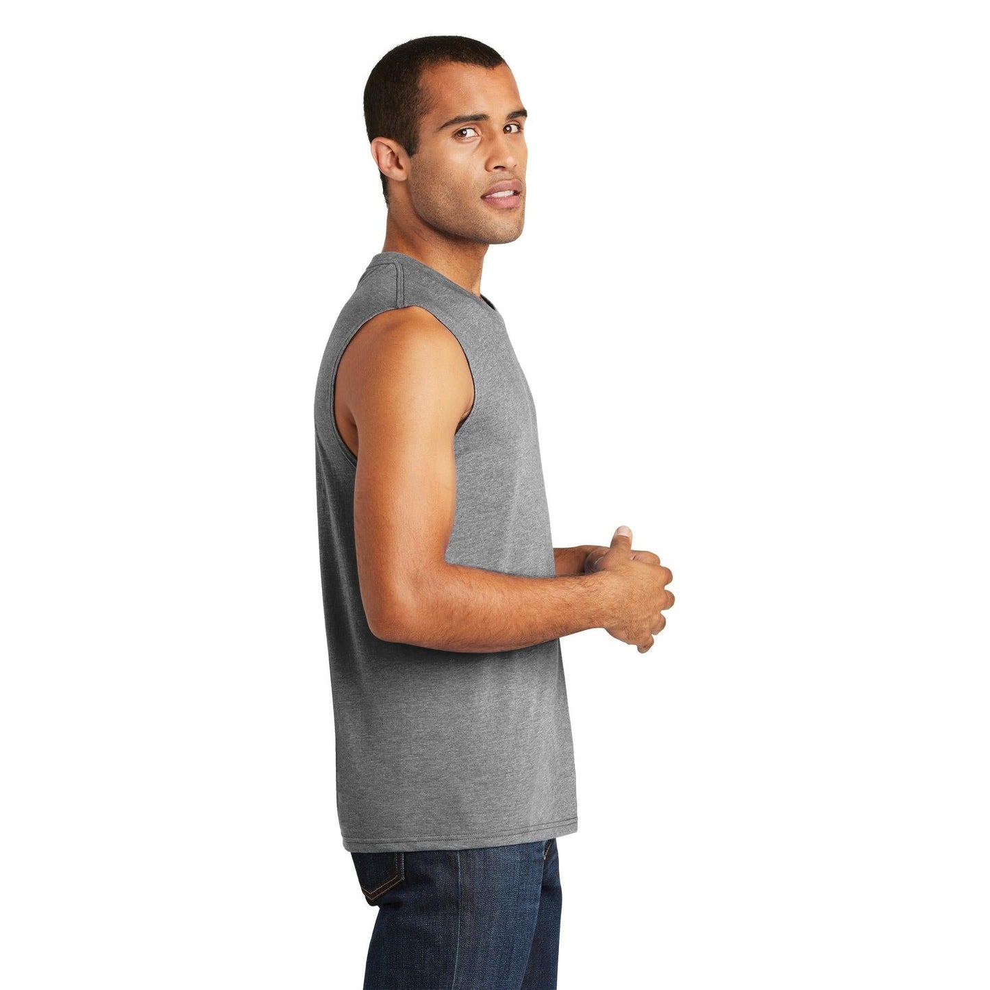 Black Tank Tops - District - Comfortable Cotton Blend
